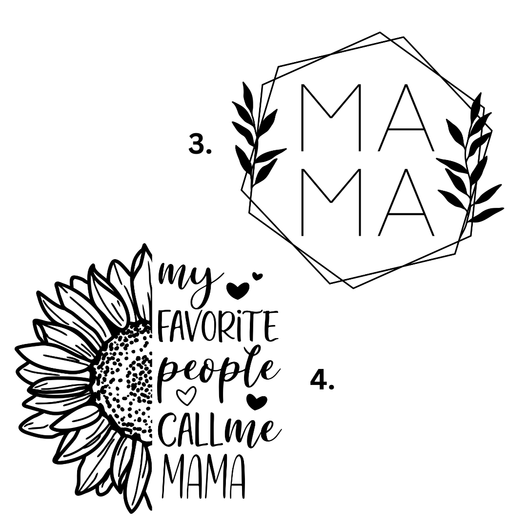 Mama Frosted Glass Tumbler, 16 oz Iced Coffee Cup
