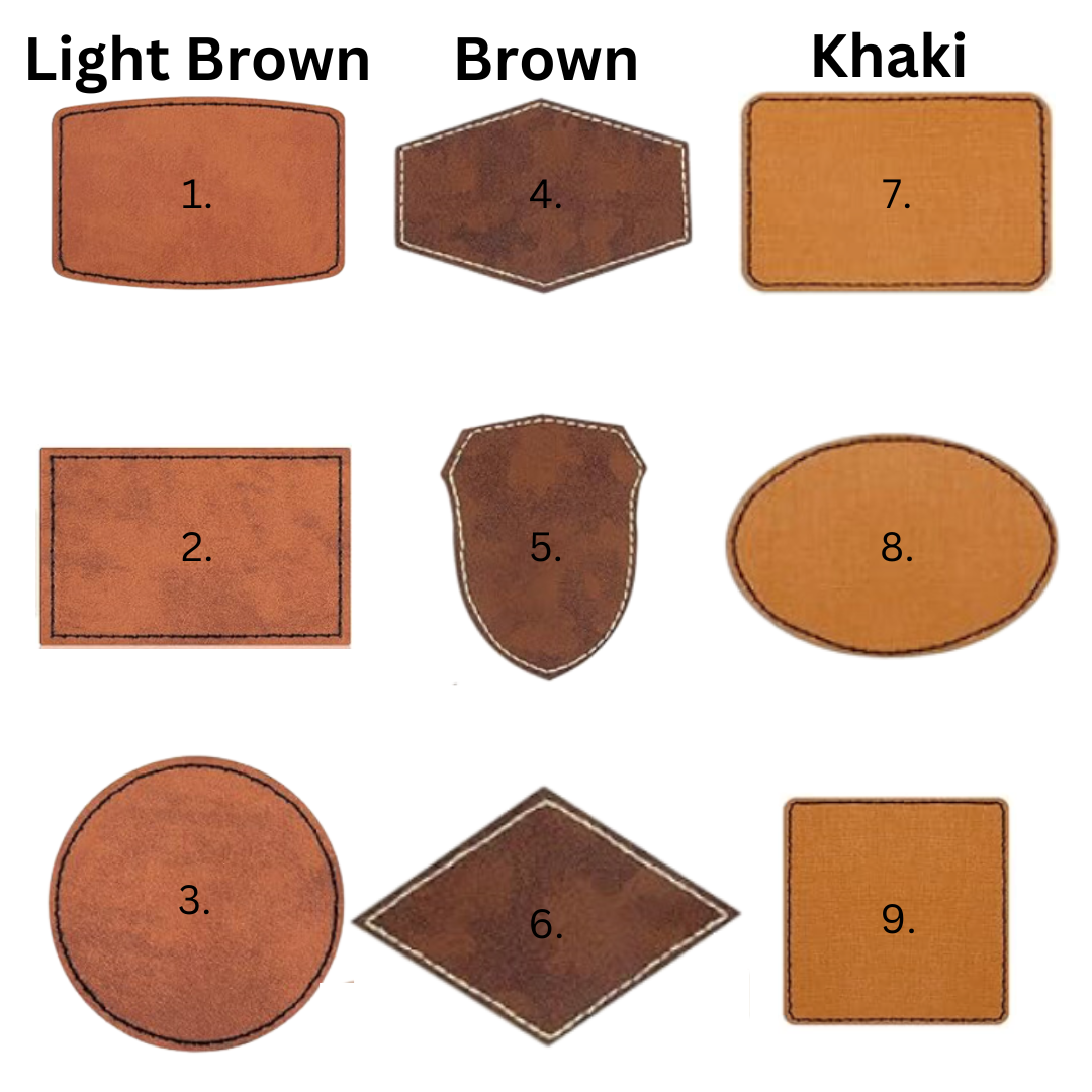 Custom Leatherette Patches