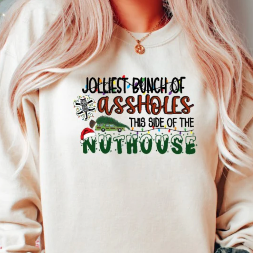 Jolliest Bunch of Assholes Christmas Sweater