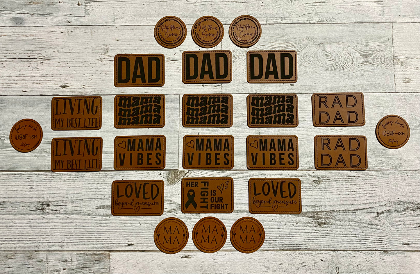 Custom Leatherette Patches