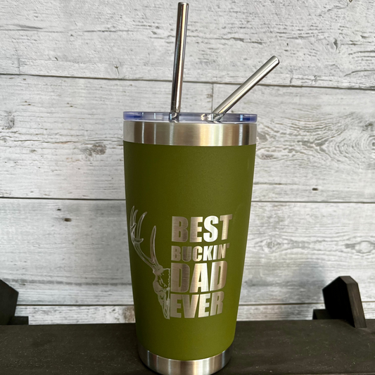Best Buckin' Dad Ever - 20 oz Tumbler